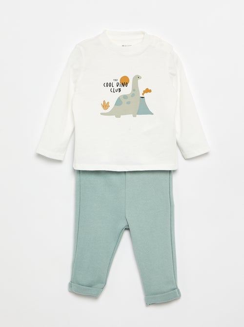 Conjunto camiseta + chándal - 2 piezas - Kiabi