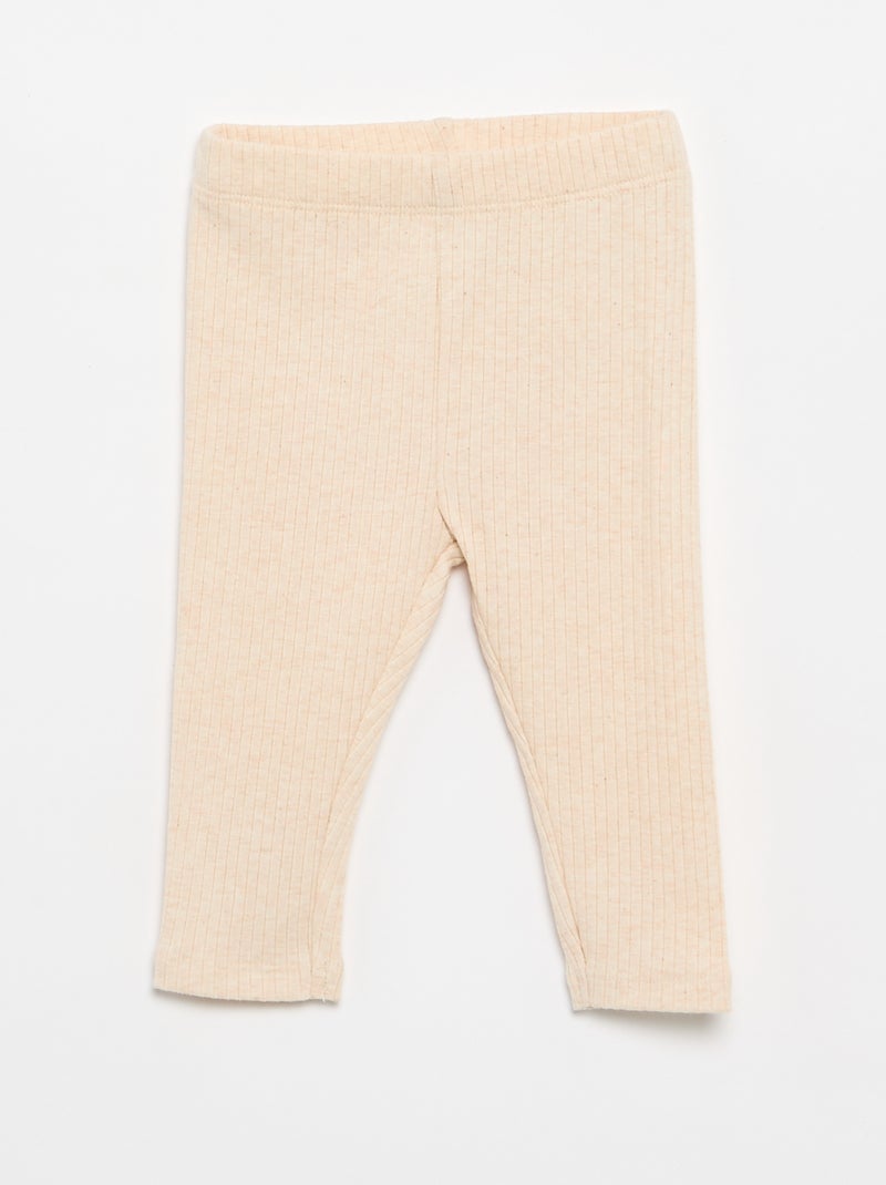 Conjunto camiseta + legging Beige - Kiabi