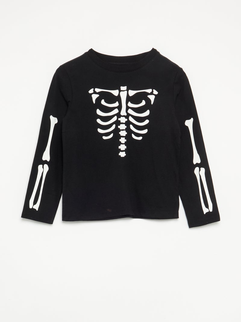 Conjunto camiseta + legging 'Halloween' - 2 piezas Negro - Kiabi