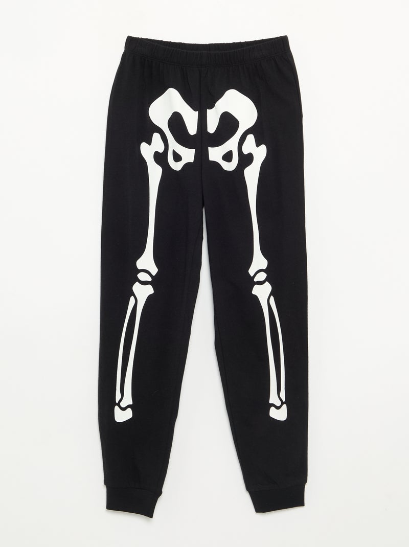 Conjunto camiseta + legging 'Halloween' - 2 piezas Negro - Kiabi