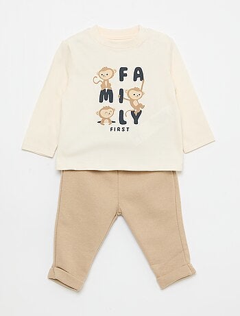 Conjunto camiseta + pantalón - 2 piezas