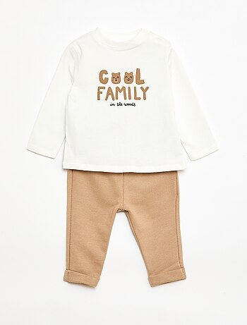 Conjunto camiseta + pantalón - 2 piezas