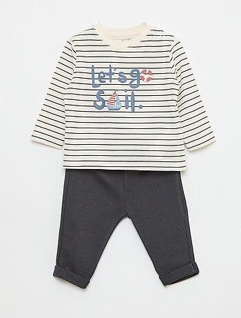 Conjunto camiseta + pantalón - 2 piezas