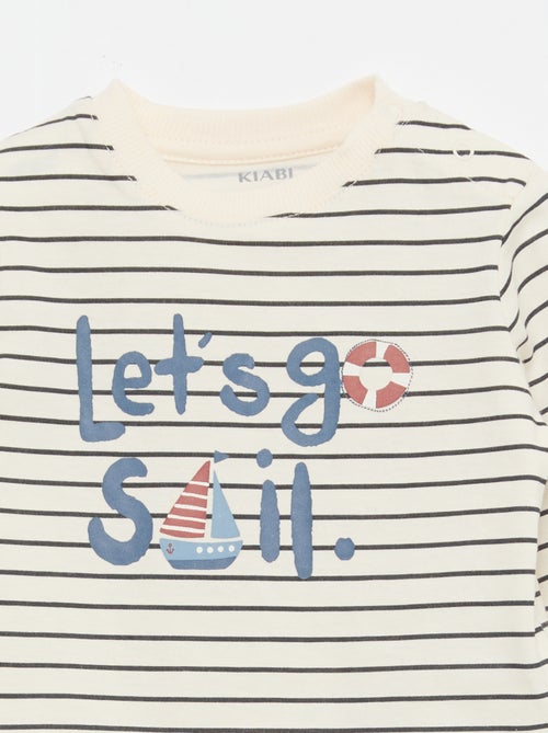 Conjunto camiseta + pantalón - 2 piezas - Kiabi