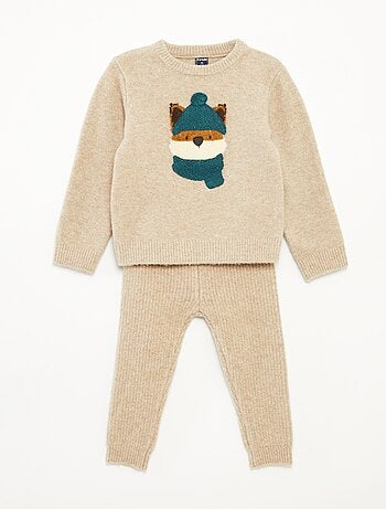 Conjunto camiseta + pantalón - estampado de zorro