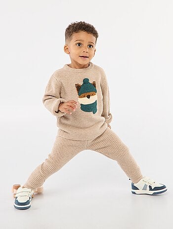 Conjunto camiseta + pantalón - estampado de zorro