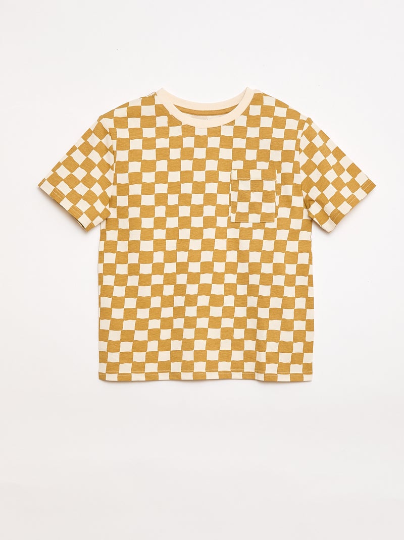 Conjunto camiseta + pantalón corto - 2 piezas Amarillo - Kiabi