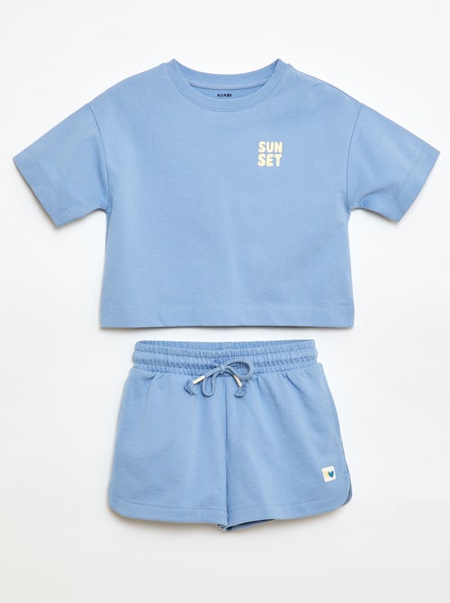 Conjunto Camiseta + Pantalón Corto - 2 piezas - Kiabi