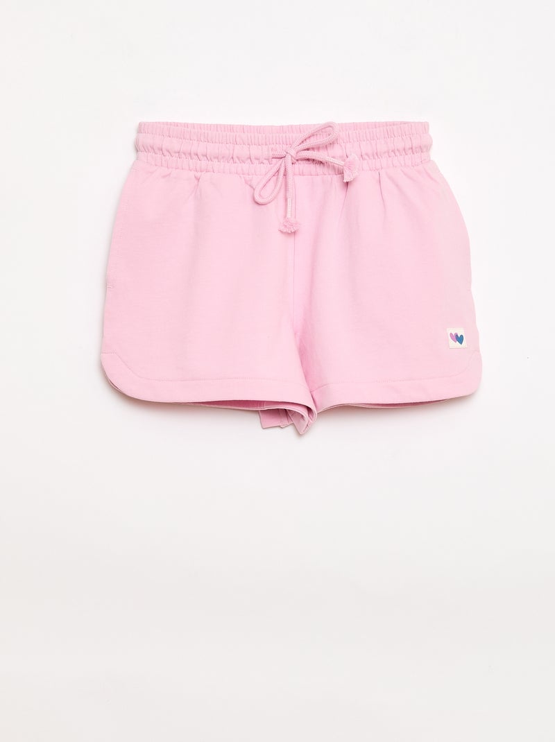 Conjunto Camiseta + Pantalón Corto - 2 piezas Rosa - Kiabi