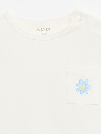 Conjunto Camiseta + pantalón corto ciclista acanalado - 2 piezas