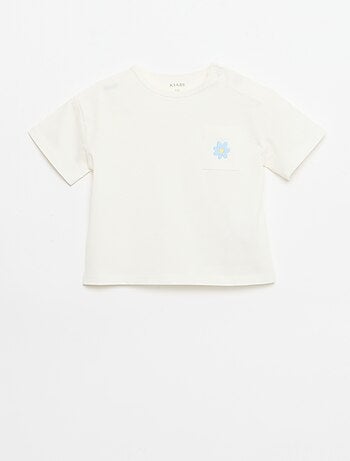 Conjunto Camiseta + pantalón corto ciclista acanalado - 2 piezas