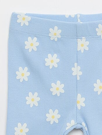 Conjunto Camiseta + pantalón corto ciclista acanalado - 2 piezas