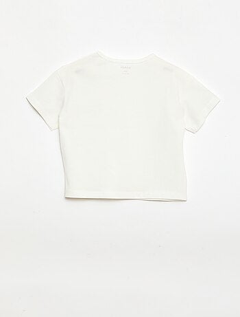 Conjunto Camiseta + pantalón corto ciclista acanalado - 2 piezas