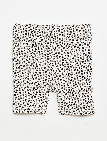 Conjunto Camiseta + pantalón corto ciclista acanalado - 2 piezas