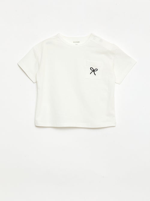 Conjunto Camiseta + pantalón corto ciclista acanalado - 2 piezas - Kiabi