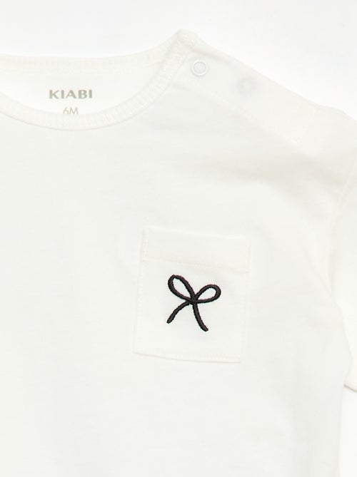 Conjunto Camiseta + pantalón corto ciclista acanalado - 2 piezas - Kiabi