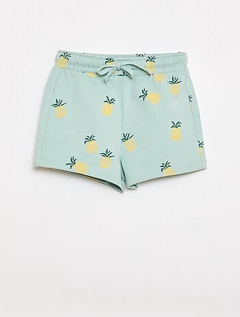 Conjunto camiseta + pantalón corto con estampado - 2 piezas