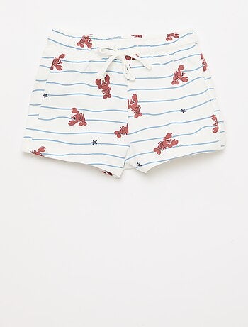 Conjunto camiseta + pantalón corto con estampado - 2 piezas