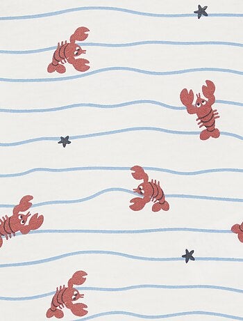 Conjunto camiseta + pantalón corto con estampado - 2 piezas