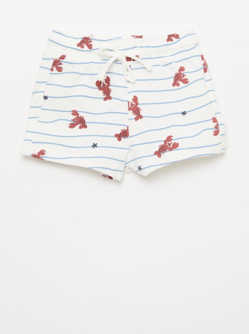Conjunto camiseta + pantalón corto con estampado - 2 piezas - Kiabi