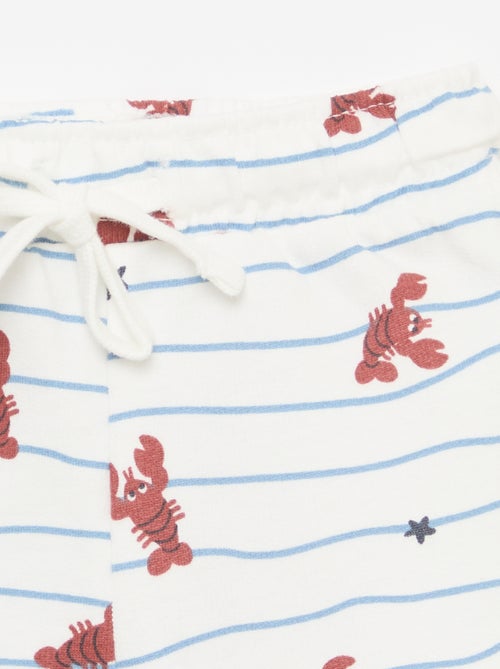 Conjunto camiseta + pantalón corto con estampado - 2 piezas - Kiabi