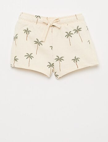 Conjunto camiseta + pantalón corto con estampado - 2 piezas