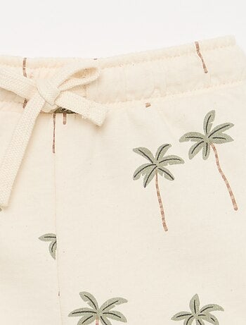 Conjunto camiseta + pantalón corto con estampado - 2 piezas