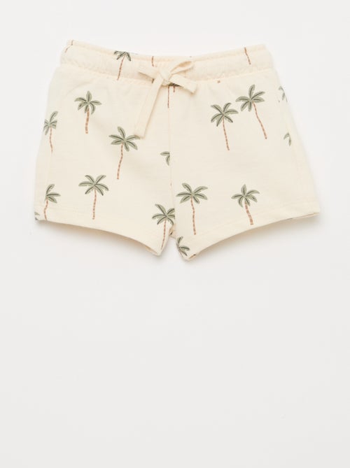 Conjunto camiseta + pantalón corto con estampado - 2 piezas - Kiabi
