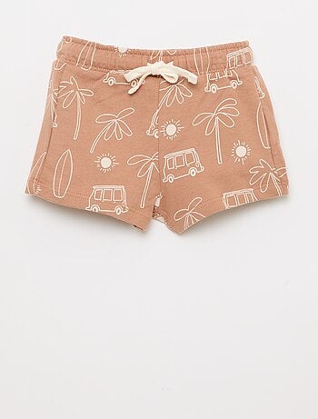 Conjunto camiseta + pantalón corto con estampado - 2 piezas