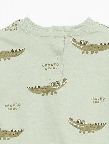 Conjunto camiseta + pantalón corto con estampado - 2 piezas