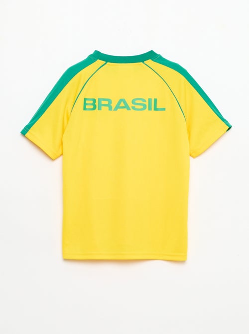 Conjunto camiseta + pantalón corto con licencia oficial de la Copa Mundial de la FIFA 26™ - Brasil - Kiabi Conjunto camiseta + pantalón corto con licencia oficial de la Copa Mundial de la FIFA 26™ - Brasil - Kiabi