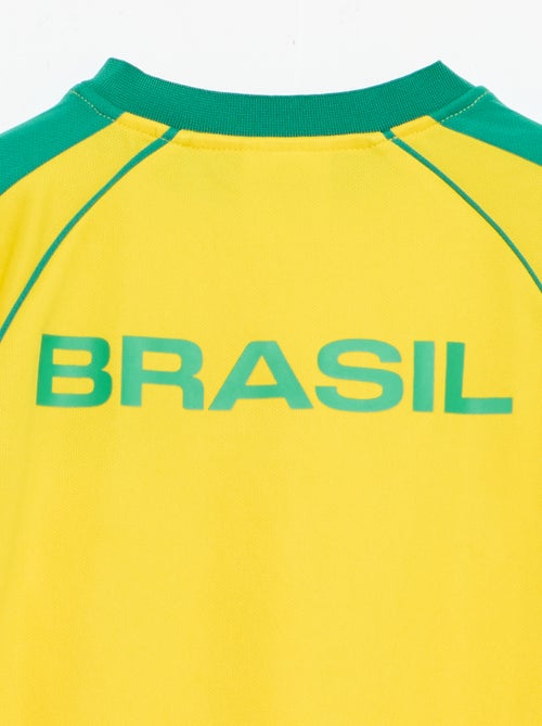Conjunto camiseta + pantalón corto con licencia oficial de la Copa Mundial de la FIFA 26™ - Brasil - Kiabi Conjunto camiseta + pantalón corto con licencia oficial de la Copa Mundial de la FIFA 26™ - Brasil - Kiabi