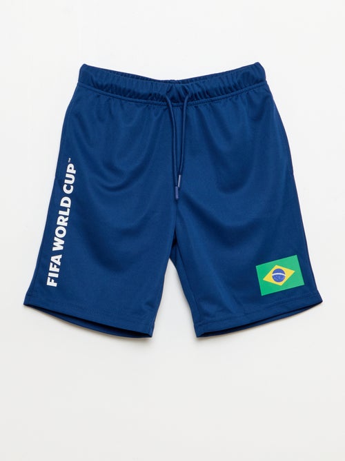 Conjunto camiseta + pantalón corto con licencia oficial de la Copa Mundial de la FIFA 26™ - Brasil - Kiabi Conjunto camiseta + pantalón corto con licencia oficial de la Copa Mundial de la FIFA 26™ - Brasil - Kiabi