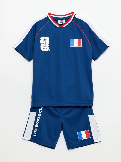 Conjunto camiseta + Pantalón corto con licencia oficial de la Copa Mundial de la FIFA 26™ - Francia - Kiabi