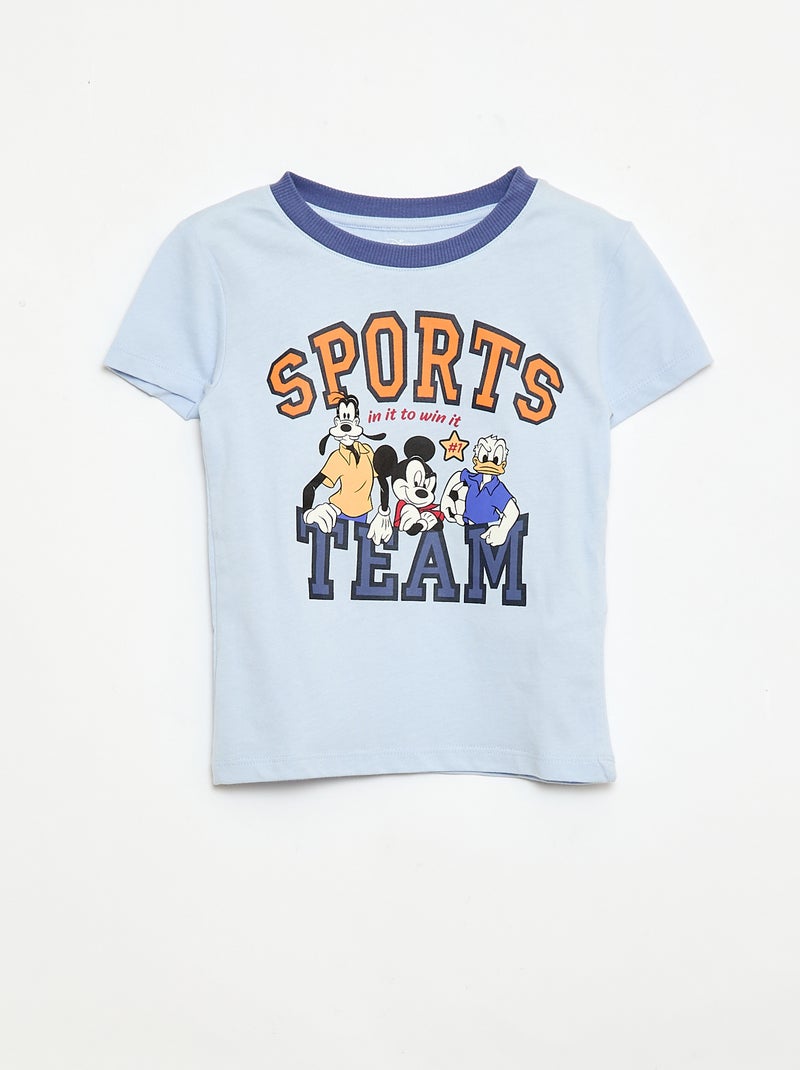Conjunto camiseta + pantalón corto 'Disney' 'Mickey' - 2 piezas Azul - Kiabi