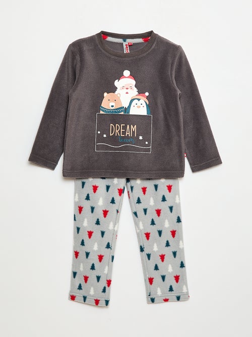 Conjunto camiseta + pantalón de forro polar - 2 piezas - Kiabi