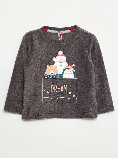 Conjunto camiseta + pantalón de forro polar - 2 piezas - Kiabi