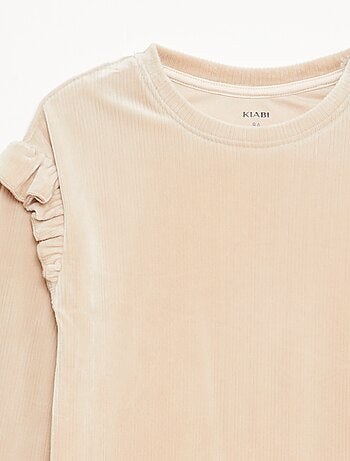 Conjunto camiseta + pantalón de terciopelo - 2 piezas