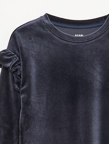 Conjunto camiseta + pantalón de terciopelo - 2 piezas