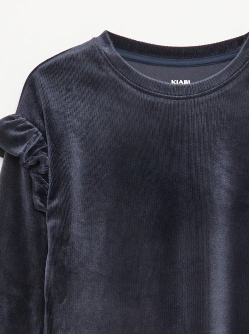 Conjunto camiseta + pantalón de terciopelo - 2 piezas - Kiabi Conjunto camiseta + pantalón de terciopelo - 2 piezas - Kiabi