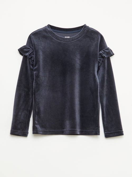 Conjunto camiseta + pantalón de terciopelo - 2 piezas - Kiabi Conjunto camiseta + pantalón de terciopelo - 2 piezas - Kiabi