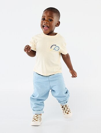 Conjunto camiseta + pantalón denim - 2 piezas