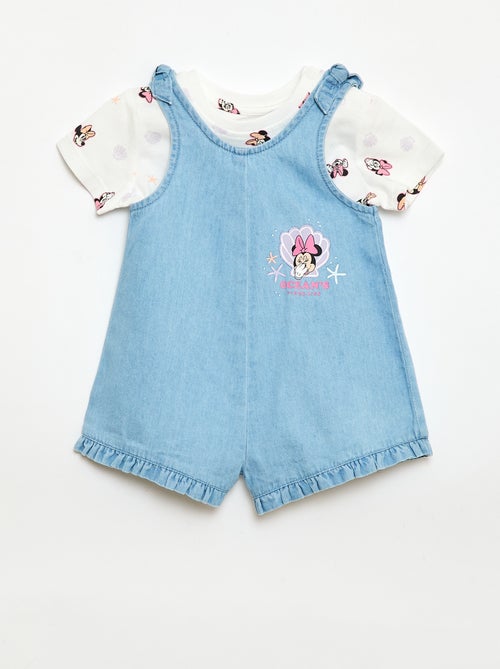 Conjunto camiseta + pelele corto 'Disney' 'Mickey' - Kiabi