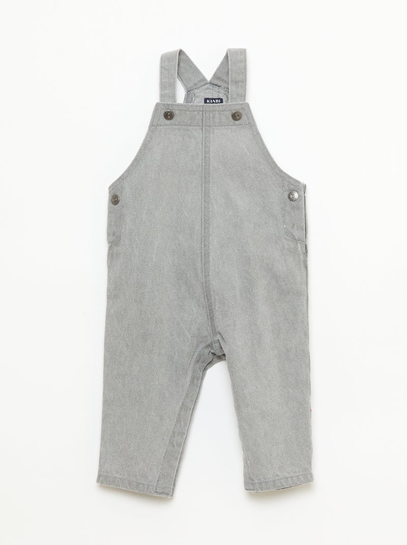 Conjunto camiseta + peto - 2 piezas Gris - Kiabi