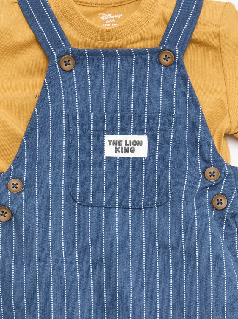 Conjunto camiseta + peto "Disney" "El Rey León" - 2 piezas Amarillo - Kiabi