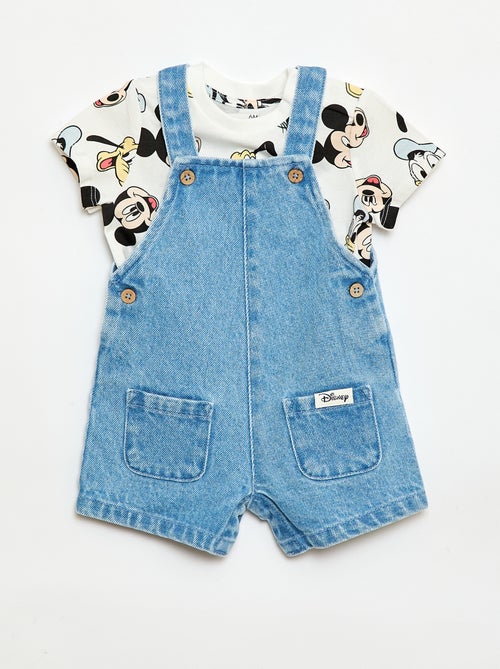 Conjunto camiseta + peto \u0027Mickey\u0027 \u0027Disney\u0027 - 2 piezas - Kiabi