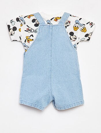 Conjunto camiseta + peto vaquero 'Disney' - 2 piezas