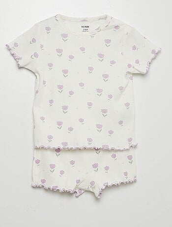 Conjunto camiseta + short de pijama - 2 piezas