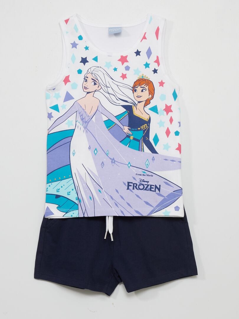 Conjunto camiseta + short 'Frozen' - 2 piezas BLANCO - Kiabi