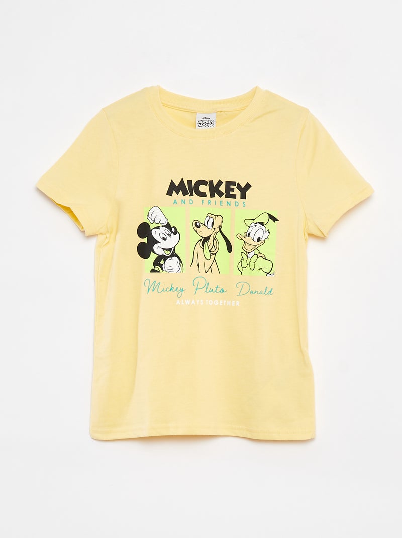 Conjunto camiseta + short 'Mickey' 'Disney' AMARILLO - Kiabi